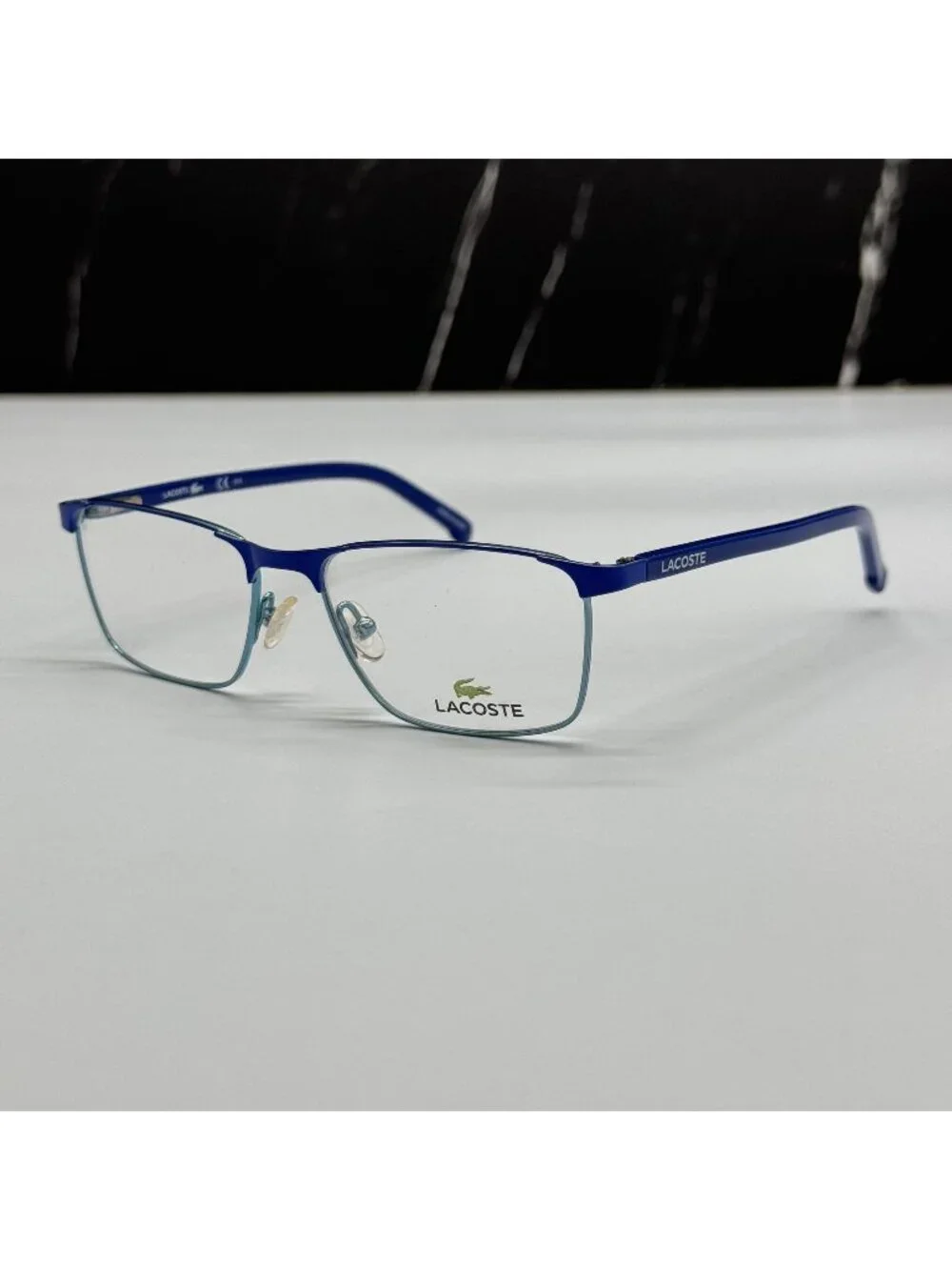Lacoste Eyeglasses Kid L3106 424 Square Blue Metal NEW